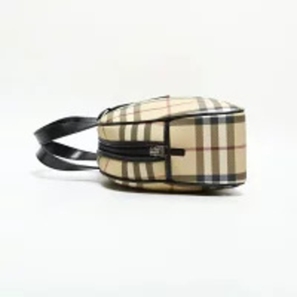 Burberry Nova Check Bowling Bag Handbag Beige - Picture 4 of 13